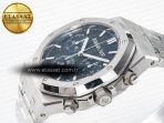 Audemars Piguet Royal Oak Chrono 26240 SS APSF 1:1 Best Edition Blue Dial on SS Bracelet SA4401 Super Clone - Görsel 6