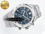Audemars Piguet Royal Oak Chrono 26240 SS APSF 1:1 Best Edition Blue Dial on SS Bracelet SA4401 Super Clone - Görsel 8