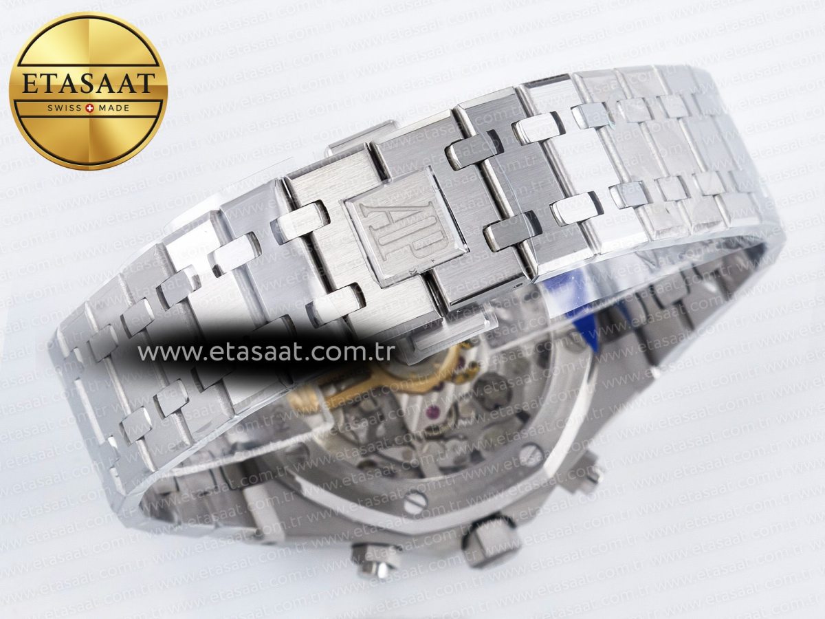 Audemars Piguet Royal Oak Chrono 26240 SS APSF 1:1 Best Edition Green Dial on SS Bracelet SA4401 Super Clone - Görsel 16
