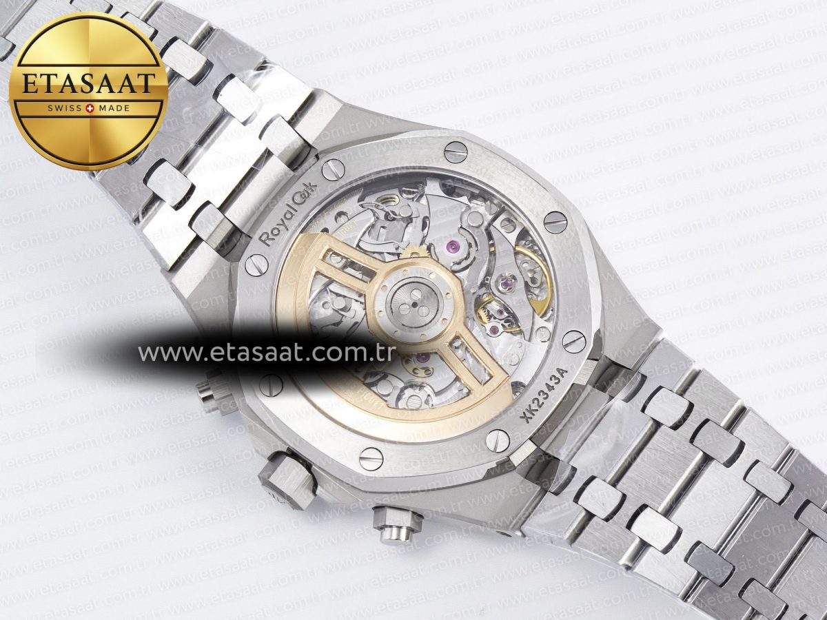 Audemars Piguet Royal Oak Chrono 26240 SS APSF 1:1 Best Edition Green Dial on SS Bracelet SA4401 Super Clone - Görsel 17