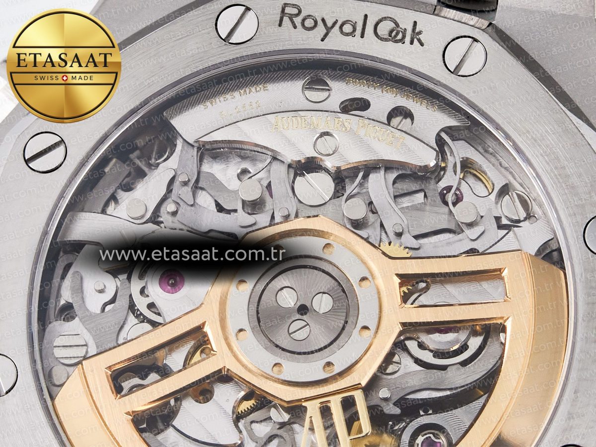 Audemars Piguet Royal Oak Chrono 26240 SS APSF 1:1 Best Edition Green Dial on SS Bracelet SA4401 Super Clone - Görsel 19