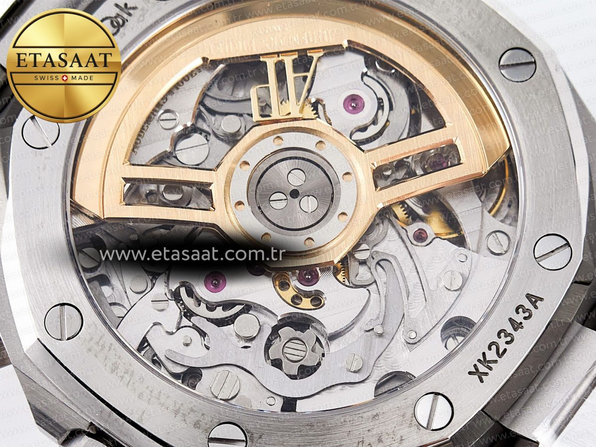 Audemars Piguet Royal Oak Chrono 26240 SS APSF 1:1 Best Edition Green Dial on SS Bracelet SA4401 Super Clone - Görsel 20