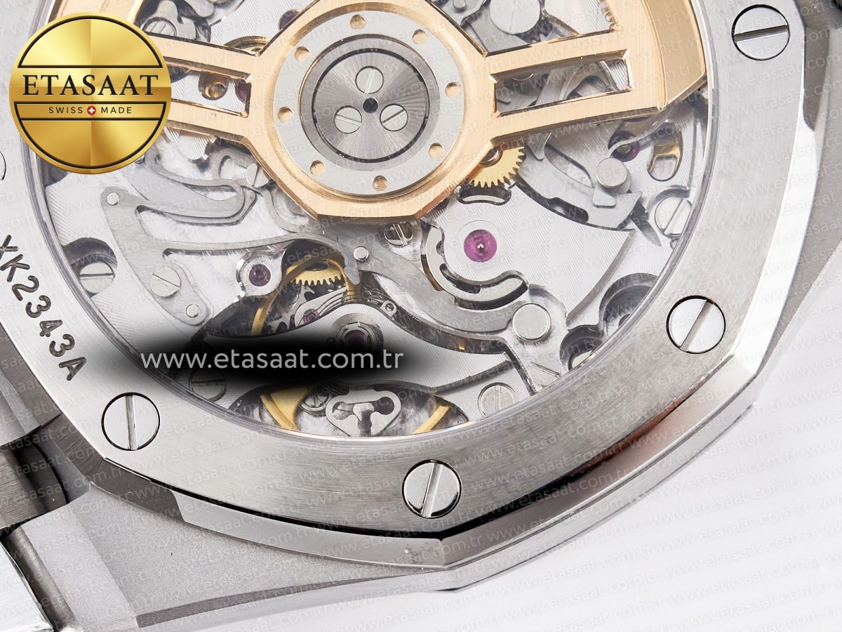 Audemars Piguet Royal Oak Chrono 26240 SS APSF 1:1 Best Edition Green Dial on SS Bracelet SA4401 Super Clone - Görsel 21