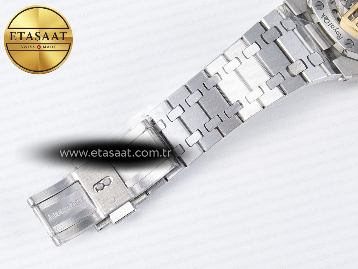Audemars Piguet Royal Oak Chrono 26240 SS APSF 1:1 Best Edition Green Dial on SS Bracelet SA4401 Super Clone - Görsel 24