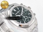 Audemars Piguet Royal Oak Chrono 26240 SS APSF 1:1 Best Edition Green Dial on SS Bracelet SA4401 Super Clone - Görsel 7