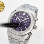 Audemars Piguet Royal Oak Chrono 26240 SS APSF 1:1 Best Edition Purple Dial on SS Bracelet SA4401 Super Clone