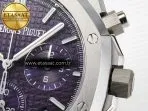 Audemars Piguet Royal Oak Chrono 26240 SS APSF 1:1 Best Edition Purple Dial on SS Bracelet SA4401 Super Clone - Görsel 11