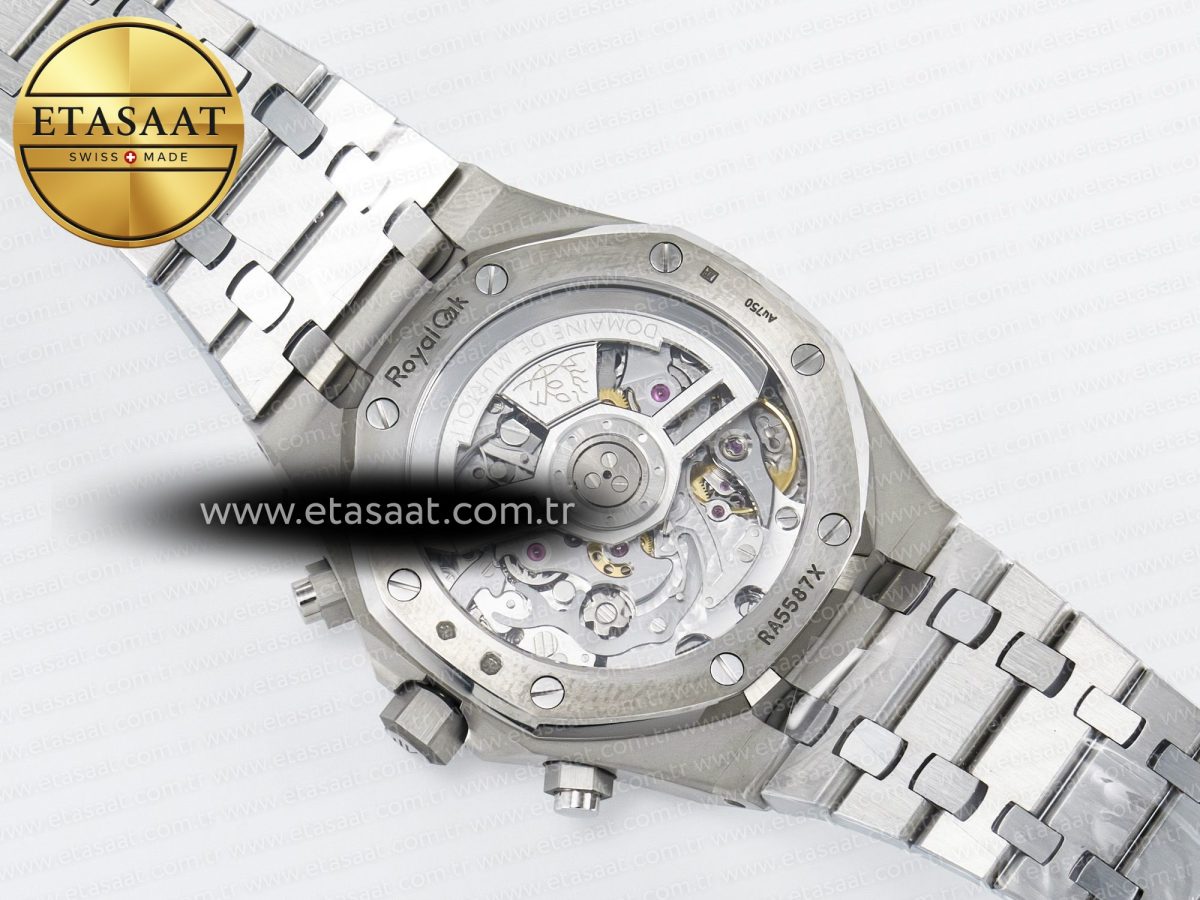 Audemars Piguet Royal Oak Chrono 26240 SS APSF 1:1 Best Edition Purple Dial on SS Bracelet SA4401 Super Clone - Görsel 18