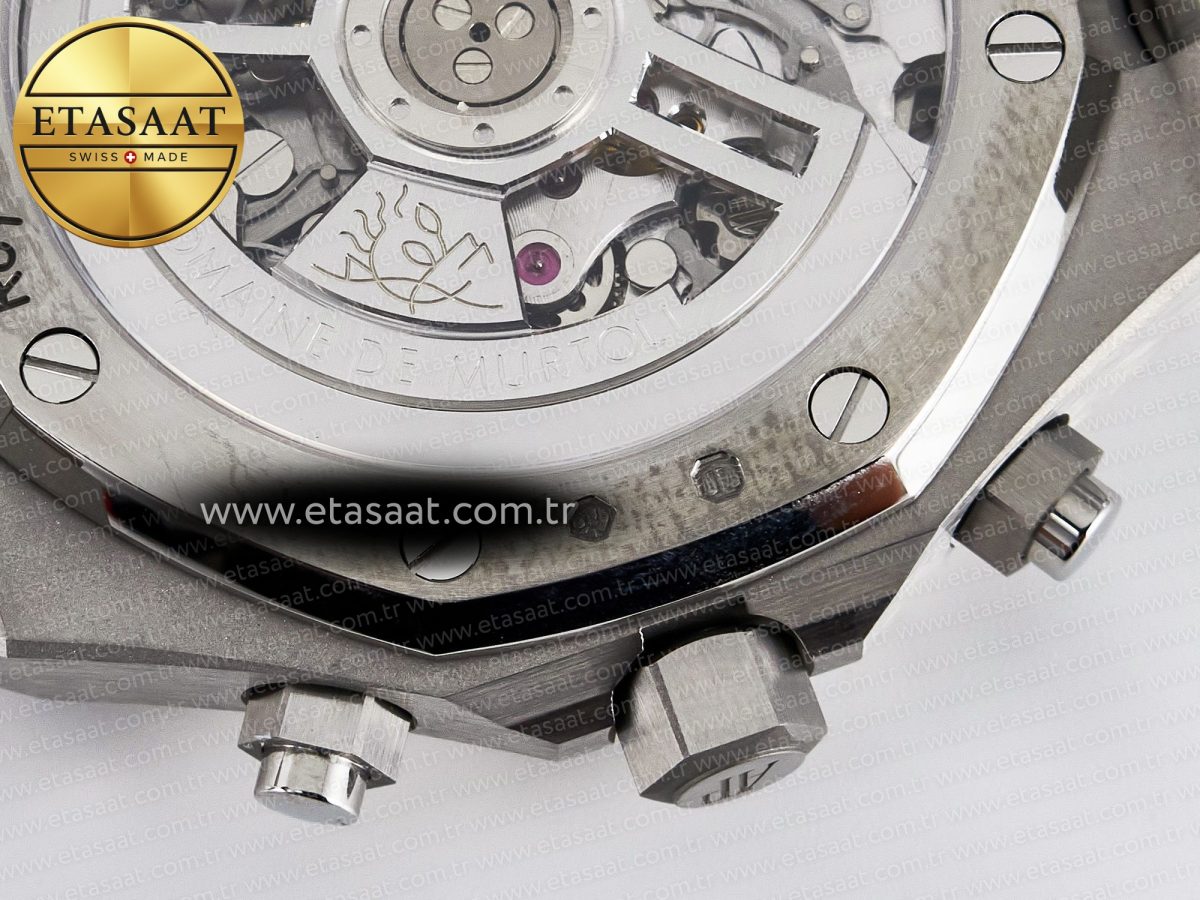 Audemars Piguet Royal Oak Chrono 26240 SS APSF 1:1 Best Edition Purple Dial on SS Bracelet SA4401 Super Clone - Görsel 19