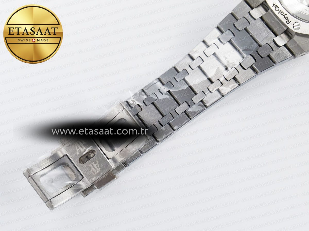 Audemars Piguet Royal Oak Chrono 26240 SS APSF 1:1 Best Edition Purple Dial on SS Bracelet SA4401 Super Clone - Görsel 24