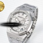 Audemars Piguet Royal Oak Chrono 26240 SS APSF 1:1 Best Edition Silver Dial on SS Bracelet SA4401 Super Clone