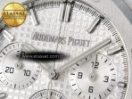 Audemars Piguet Royal Oak Chrono 26240 SS APSF 1:1 Best Edition Silver Dial on SS Bracelet SA4401 Super Clone - Görsel 10