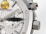 Audemars Piguet Royal Oak Chrono 26240 SS APSF 1:1 Best Edition Silver Dial on SS Bracelet SA4401 Super Clone - Görsel 11