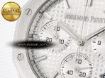 Audemars Piguet Royal Oak Chrono 26240 SS APSF 1:1 Best Edition Silver Dial on SS Bracelet SA4401 Super Clone - Görsel 12