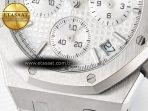 Audemars Piguet Royal Oak Chrono 26240 SS APSF 1:1 Best Edition Silver Dial on SS Bracelet SA4401 Super Clone - Görsel 13