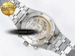 Audemars Piguet Royal Oak Chrono 26240 SS APSF 1:1 Best Edition Silver Dial on SS Bracelet SA4401 Super Clone - Görsel 18