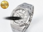 Audemars Piguet Royal Oak Chrono 26240 SS APSF 1:1 Best Edition Silver Dial on SS Bracelet SA4401 Super Clone - Görsel 2