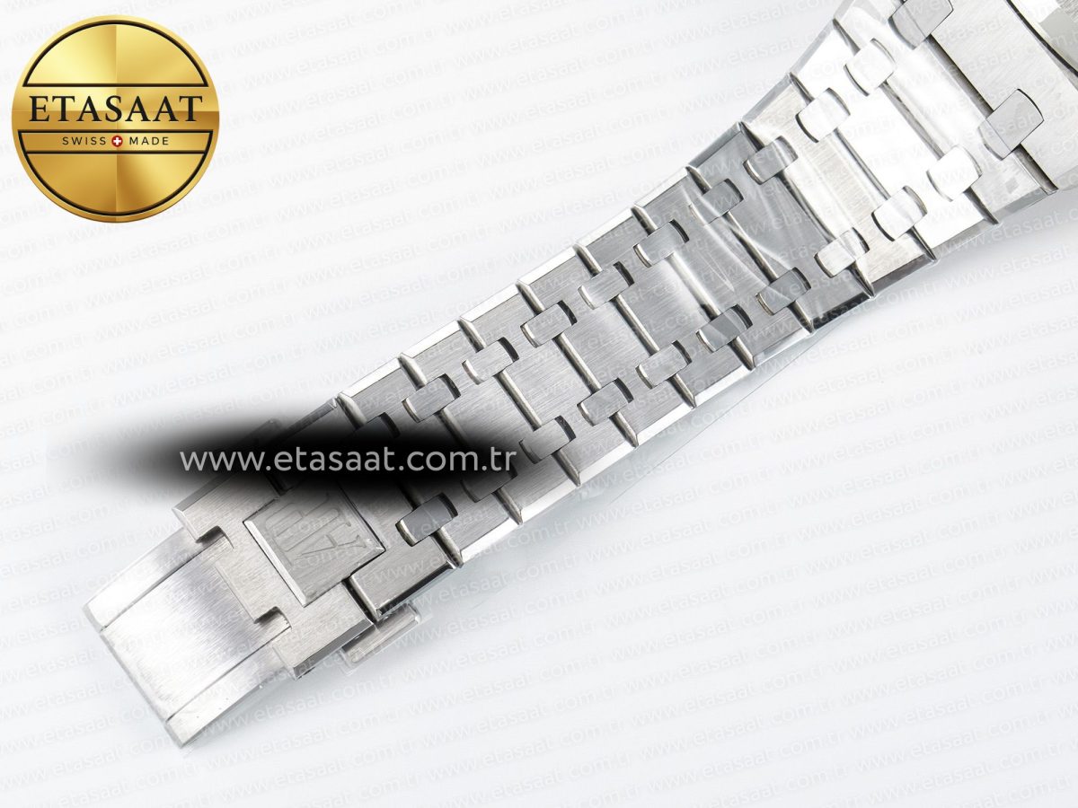 Audemars Piguet Royal Oak Chrono 26240 SS APSF 1:1 Best Edition Silver Dial on SS Bracelet SA4401 Super Clone - Görsel 25