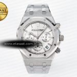 Audemars Piguet Royal Oak Kronograf 26240 APSF Gümüş SA4401 Eta Saat - Görsel 3 - 1:1 Süper Klon Saat