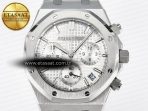 Audemars Piguet Royal Oak Chrono 26240 SS APSF 1:1 Best Edition Silver Dial on SS Bracelet SA4401 Super Clone - Görsel 4