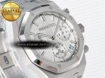 Audemars Piguet Royal Oak Chrono 26240 SS APSF 1:1 Best Edition Silver Dial on SS Bracelet SA4401 Super Clone - Görsel 5