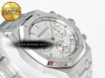 Audemars Piguet Royal Oak Chrono 26240 SS APSF 1:1 Best Edition Silver Dial on SS Bracelet SA4401 Super Clone - Görsel 7