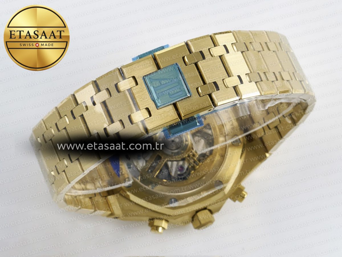Audemars Piguet Royal Oak Chrono 26240 YG APSF 1:1 Best Edition YG Dial on YG Bracelet SA4401 - Görsel 17