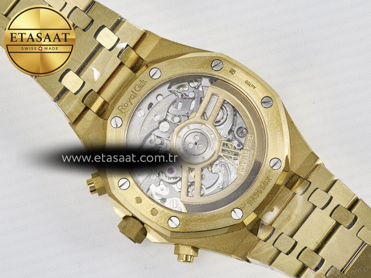 Audemars Piguet Royal Oak Chrono 26240 YG APSF 1:1 Best Edition YG Dial on YG Bracelet SA4401 - Görsel 18