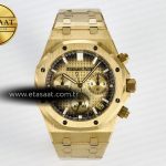 Audemars Piguet Royal Oak Krono 26240 YG APSF Altın SA4401 Eta Saat - Görsel 3 - 1:1 Süper Klon Saat