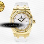 Audemars Piguet Royal Oak Kadın 33mm YG Drf Sedef Quartz Eta Saat - Görsel 3 - 1:1 Süper Klon Saat