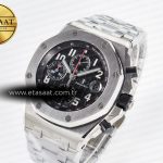 Audemars Piguet Royal Oak Offshore 42mm Black Themes Best Edition Black Dial on SS Bracelet A7750