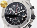 Audemars Piguet Royal Oak Offshore 42mm Black Themes Best Edition Black Dial on SS Bracelet A7750 - Görsel 10