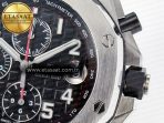 Audemars Piguet Royal Oak Offshore 42mm Black Themes Best Edition Black Dial on SS Bracelet A7750 - Görsel 13