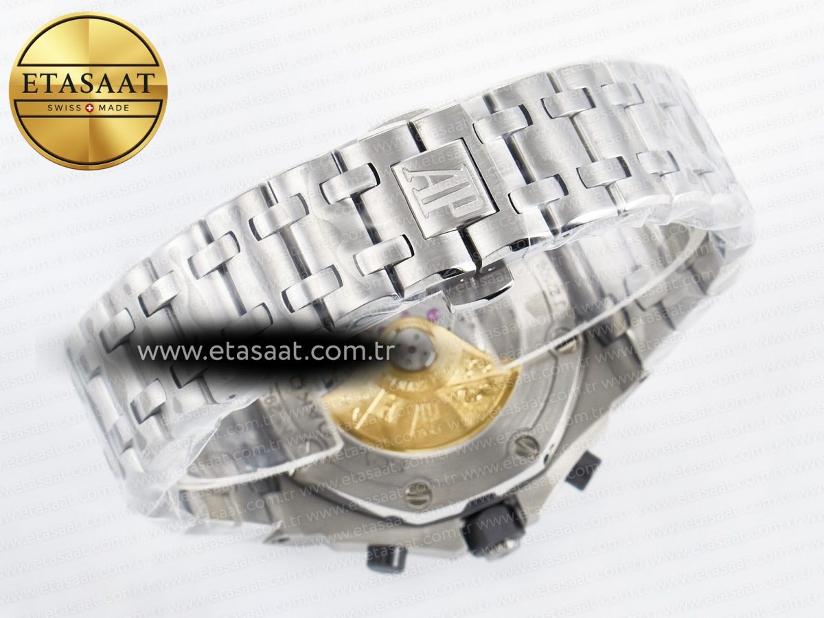 Audemars Piguet Royal Oak Offshore 42mm Black Themes Best Edition Black Dial on SS Bracelet A7750 - Görsel 18