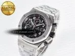 Audemars Piguet Royal Oak Offshore 42mm Black Themes Best Edition Black Dial on SS Bracelet A7750 - Görsel 2