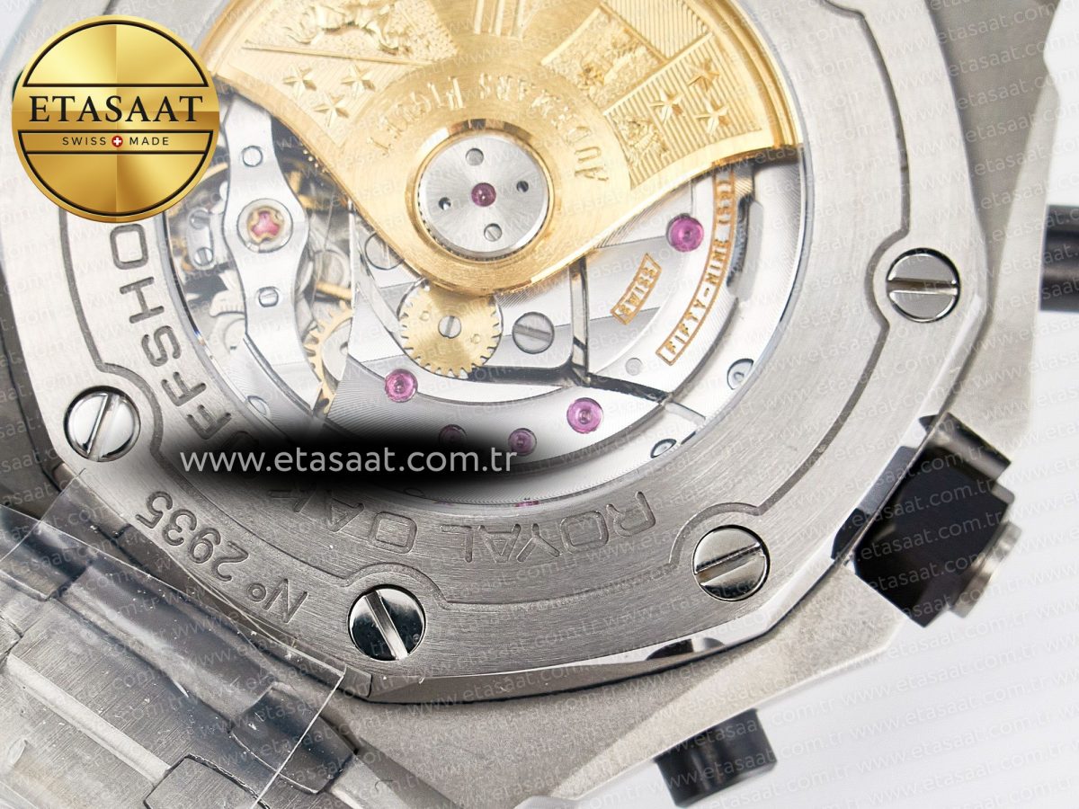 Audemars Piguet Royal Oak Offshore 42mm Black Themes Best Edition Black Dial on SS Bracelet A7750 - Görsel 23