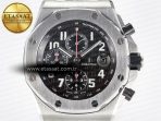 Audemars Piguet Royal Oak Offshore 42mm Black Themes Best Edition Black Dial on SS Bracelet A7750 - Görsel 4