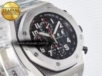 Audemars Piguet Royal Oak Offshore 42mm Black Themes Best Edition Black Dial on SS Bracelet A7750 - Görsel 5