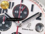 Audemars Piguet Royal Oak Offshore 42mm Panda SS TKF Best Edition White/Black Dial on SS Bracelet A7750 - Görsel 11