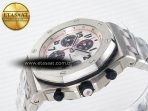 Audemars Piguet Royal Oak Offshore 42mm Panda SS TKF Best Edition White/Black Dial on SS Bracelet A7750 - Görsel 6