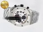Audemars Piguet Royal Oak Offshore 42mm Panda SS TKF Best Edition White/Black Dial on SS Bracelet A7750 - Görsel 9