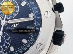 Audemars Piguet Royal Oak Offshore 42mm Re-edition SS TKF Best Edition Blue Dial on SS Bracelet A7750 - Görsel 12