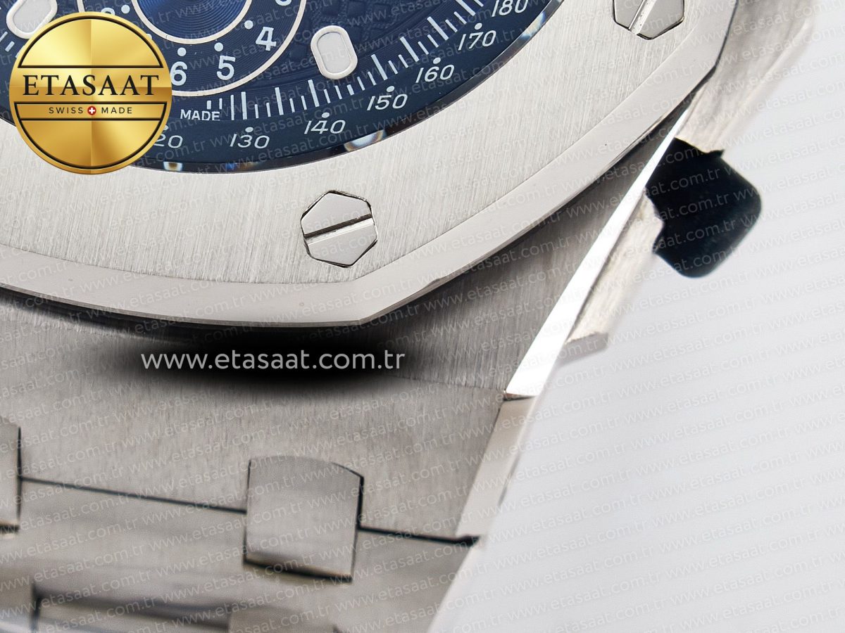 Audemars Piguet Royal Oak Offshore 42mm Re-edition SS TKF Best Edition Blue Dial on SS Bracelet A7750 - Görsel 14