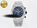 Audemars Piguet Royal Oak Offshore 42mm Re-edition SS TKF Best Edition Blue Dial on SS Bracelet A7750 - Görsel 3