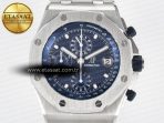 Audemars Piguet Royal Oak Offshore 42mm Re-edition SS TKF Best Edition Blue Dial on SS Bracelet A7750 - Görsel 4