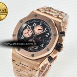 Audemars Piguet Royal Oak Offshore 42mm Best Edition Black Dial on RG Bracelet A7750