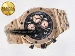 Audemars Piguet Royal Oak Offshore 42mm Best Edition Black Dial on RG Bracelet A7750 - Görsel 8
