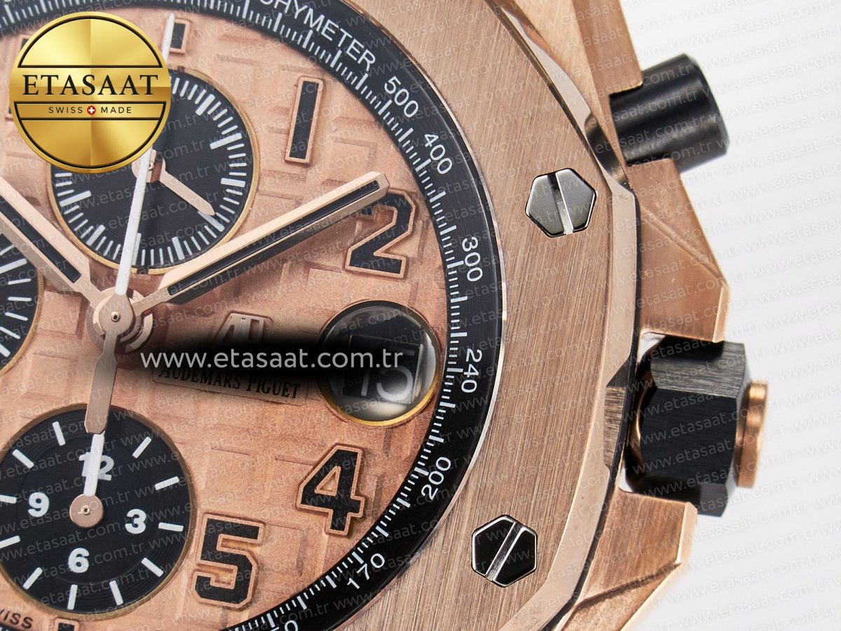 Audemars Piguet Royal Oak Offshore 42mm Best Edition RG Dial on RG Bracelet A7750 - Görsel 13