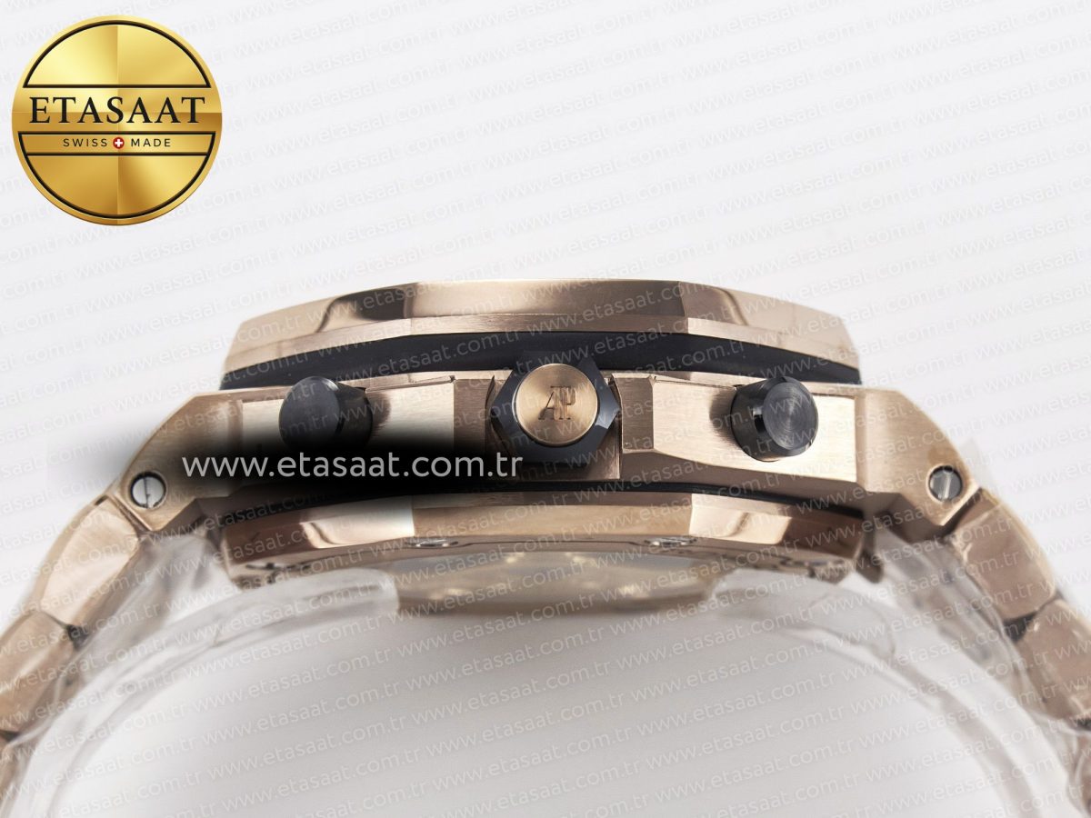 Audemars Piguet Royal Oak Offshore 42mm Best Edition RG Dial on RG Bracelet A7750 - Görsel 17