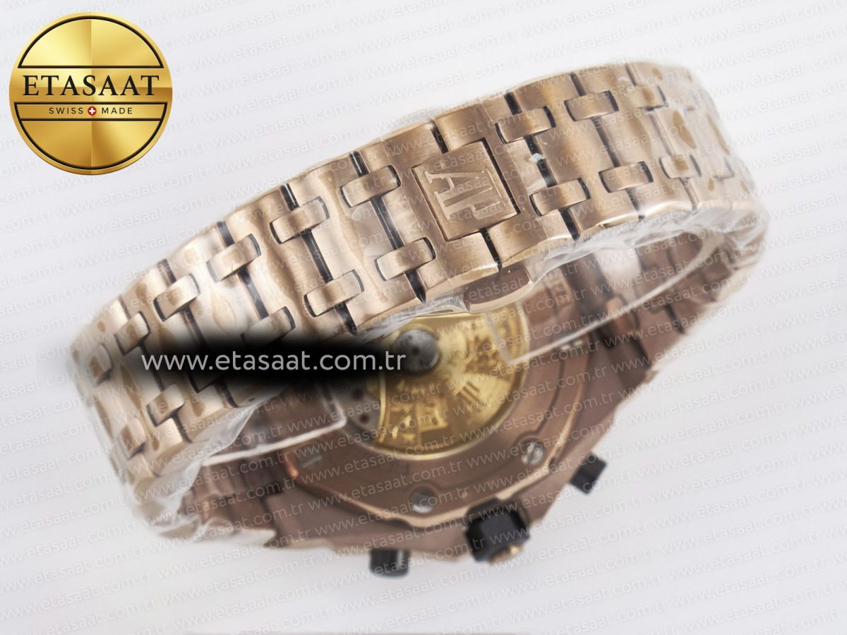 Audemars Piguet Royal Oak Offshore 42mm Best Edition RG Dial on RG Bracelet A7750 - Görsel 18